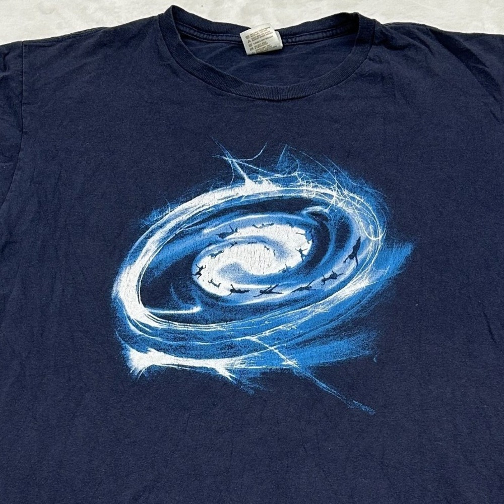 2000s cloud cult band whirlpool Graphic T-Shirt Mens Large Navy Blue Tee